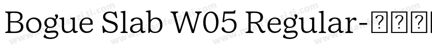 Bogue Slab W05 Regular字体转换